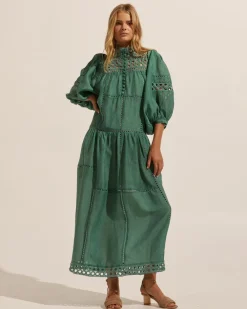 zoe kratzmann Tactic Dress-Pine|Women Dresses