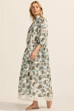 zoe kratzmann Tactic Dress-Sage Botanic|Women Dresses