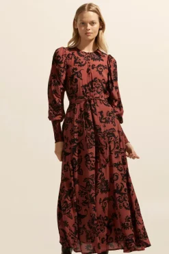 zoe kratzmann Tangent Dress-Clay Floral|Women Dresses