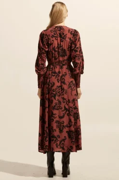 zoe kratzmann Tangent Dress-Clay Floral|Women Dresses