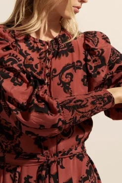 zoe kratzmann Tangent Dress-Clay Floral|Women Dresses