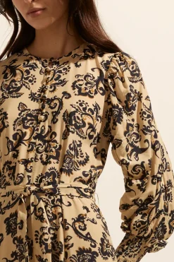 zoe kratzmann Tangent Dress-Ochre Floral|Women Dresses
