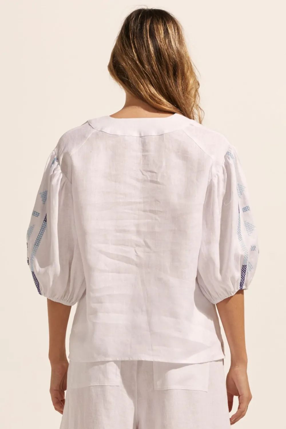 zoe kratzmann Theme Top-Azure Embroid|Women Tops