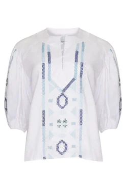 zoe kratzmann Theme Top-Azure Embroid|Women Tops