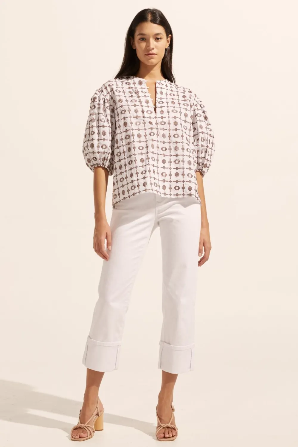 zoe kratzmann Theme Top-Carob Embroid|Women Tops