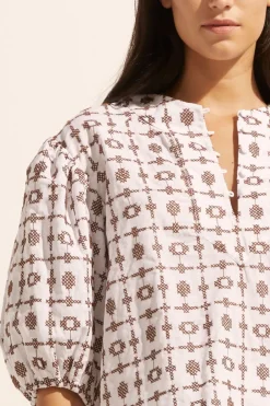 zoe kratzmann Theme Top-Carob Embroid|Women Tops