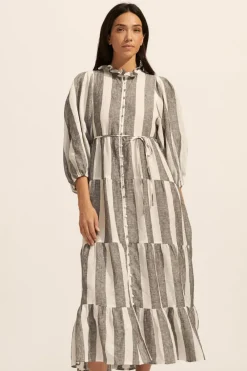 zoe kratzmann Toast Dress-Black Wide Stripe|Women Dresses