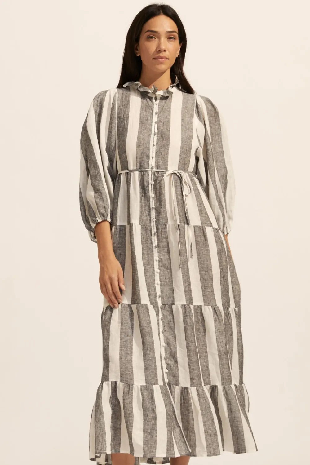 zoe kratzmann Toast Dress-Black Wide Stripe|Women Dresses