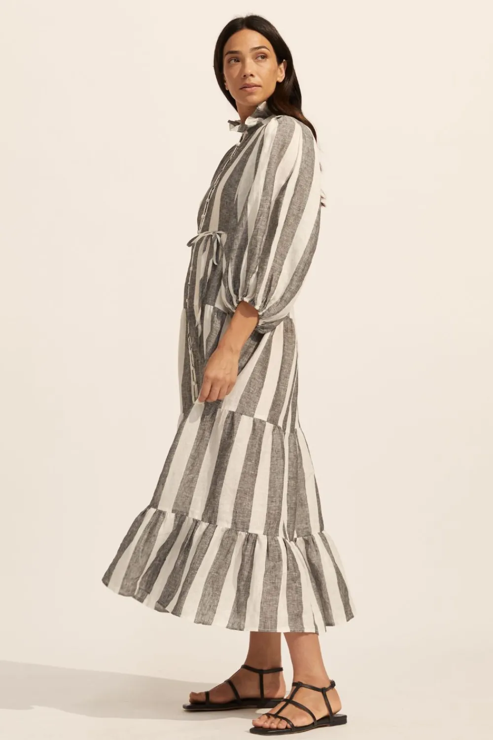 zoe kratzmann Toast Dress-Black Wide Stripe|Women Dresses