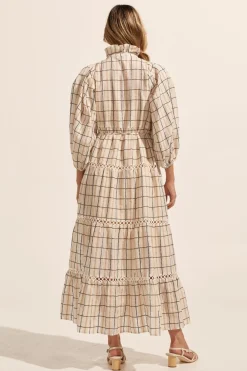 zoe kratzmann Toast Dress-Ivory Check|Women Dresses