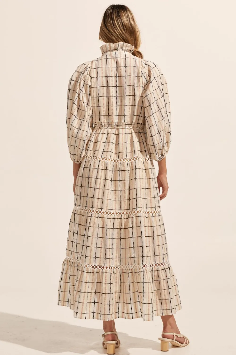 zoe kratzmann Toast Dress-Ivory Check|Women Dresses