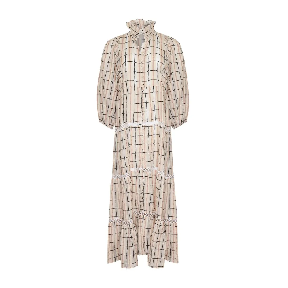 zoe kratzmann Toast Dress-Ivory Check|Women Dresses