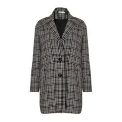 zoe kratzmann Transit Coat-Black Check|Women Coats