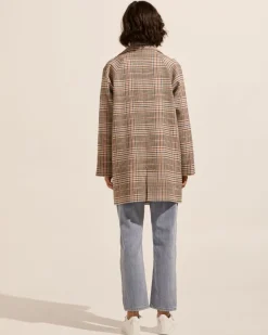 zoe kratzmann Transit Coat-Musk Check|Women Coats