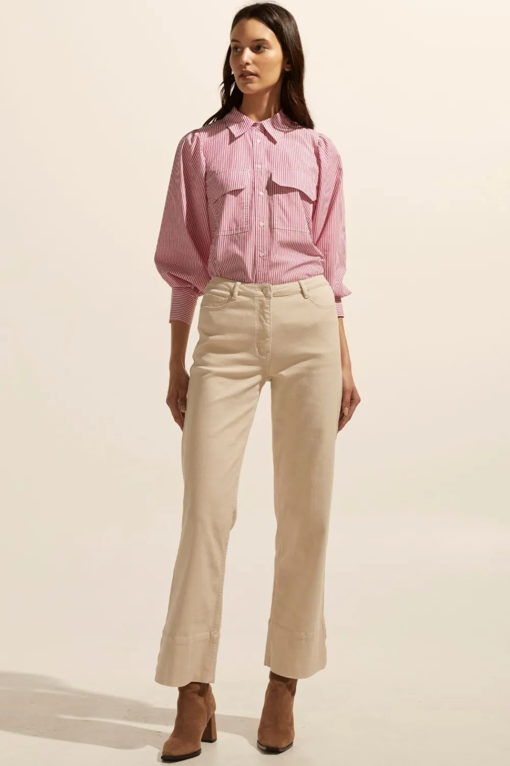 zoe kratzmann Underpin Top-Magenta Stripe|Women Tops