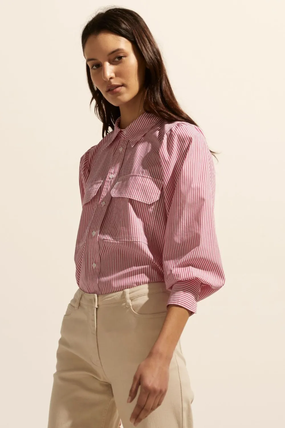 zoe kratzmann Underpin Top-Magenta Stripe|Women Tops