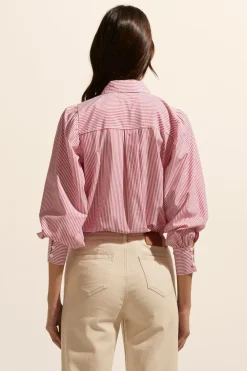 zoe kratzmann Underpin Top-Magenta Stripe|Women Tops