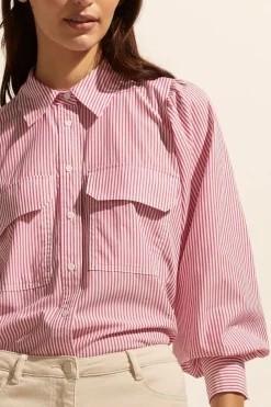 zoe kratzmann Underpin Top-Magenta Stripe|Women Tops