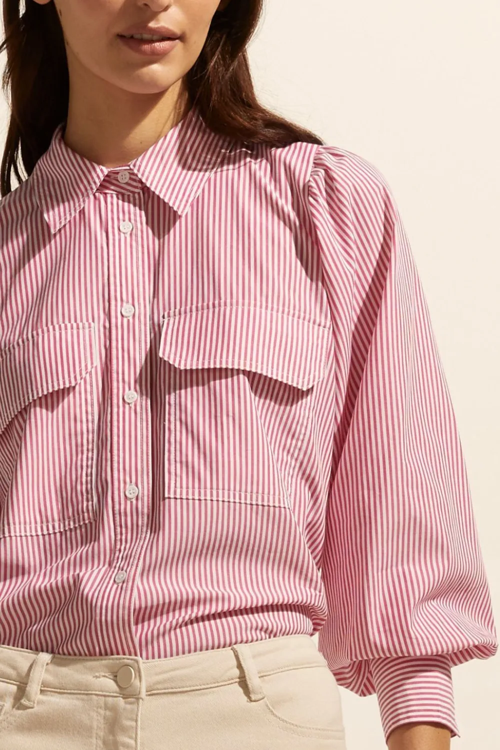 zoe kratzmann Underpin Top-Magenta Stripe|Women Tops