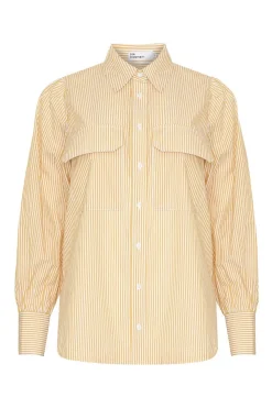 zoe kratzmann Underpin Top-Ochre Stripe|Women Tops