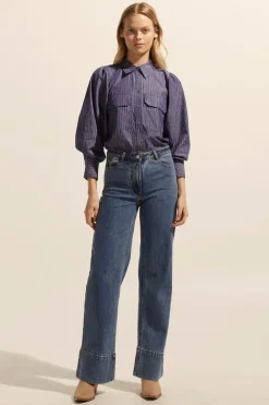 zoe kratzmann Underpin Top-Yale Stripe|Women Tops