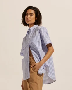 zoe kratzmann Unite Top-Ocean Stripe|Women Tops