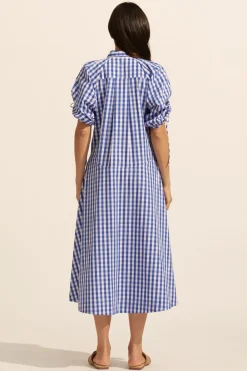 zoe kratzmann Urge Dress-Azure Gingham Check|Women Dresses