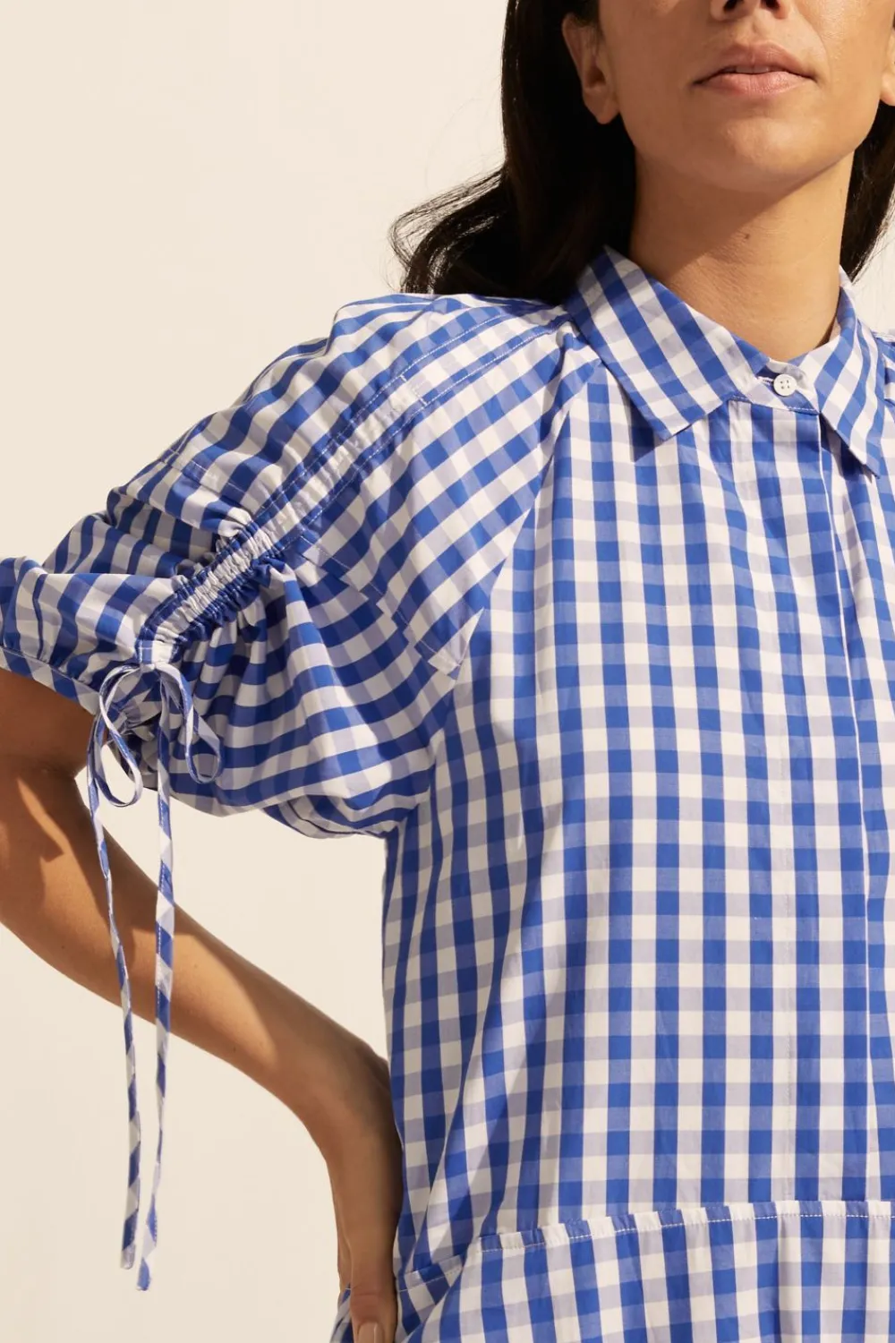 zoe kratzmann Urge Dress-Azure Gingham Check|Women Dresses