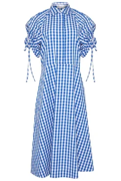 zoe kratzmann Urge Dress-Azure Gingham Check|Women Dresses
