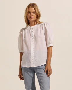 zoe kratzmann Virtue Top-Porcelain|Women Tops