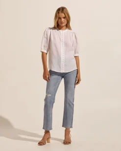 zoe kratzmann Virtue Top-Porcelain|Women Tops