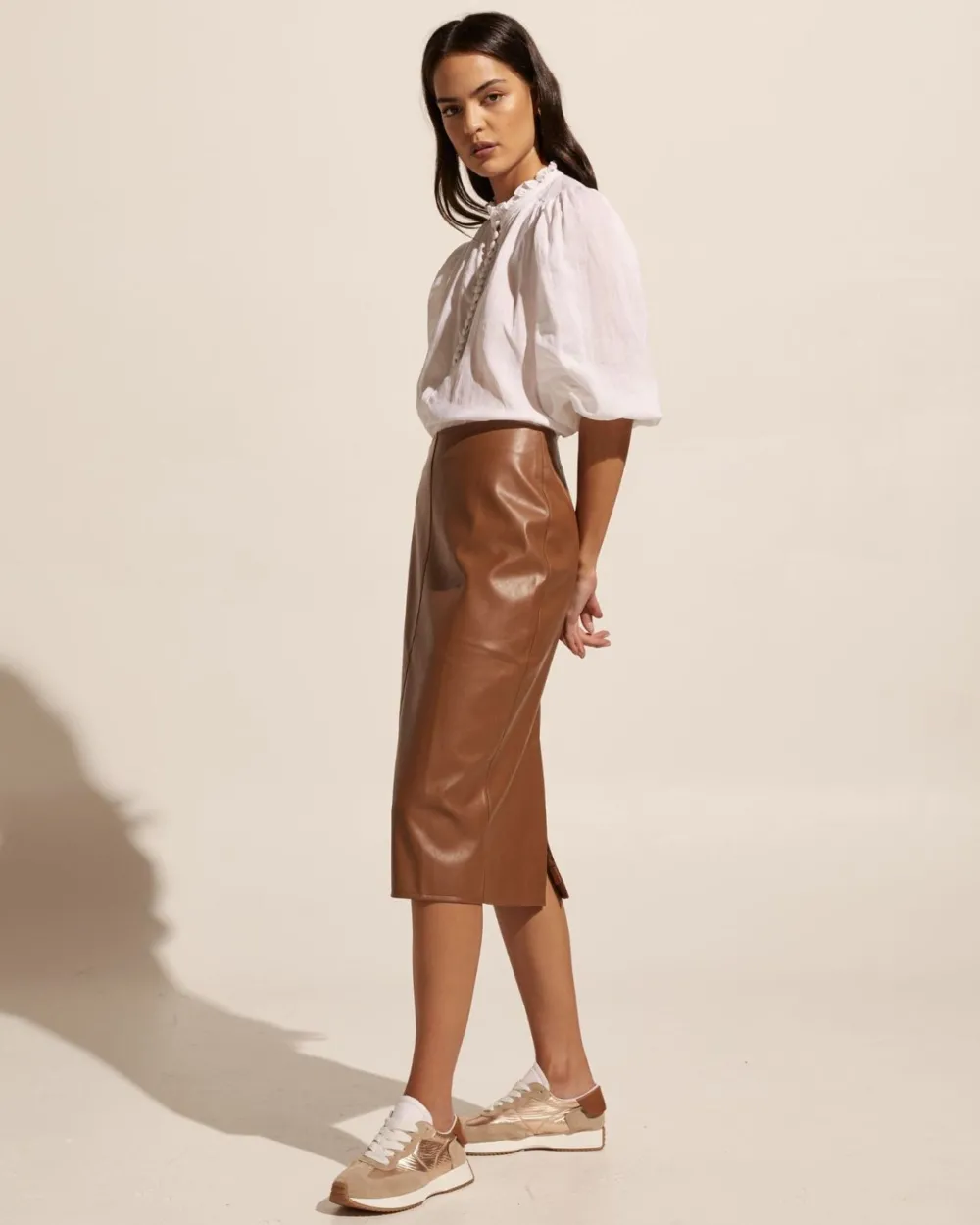 zoe kratzmann Vortex Skirt-Caramel|Women Bottoms